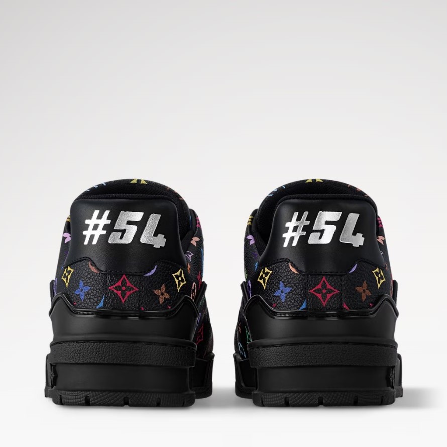 L0vis Vvtt0n LV x TM LV Trainer Sneakers Black For Women 1AJQCS