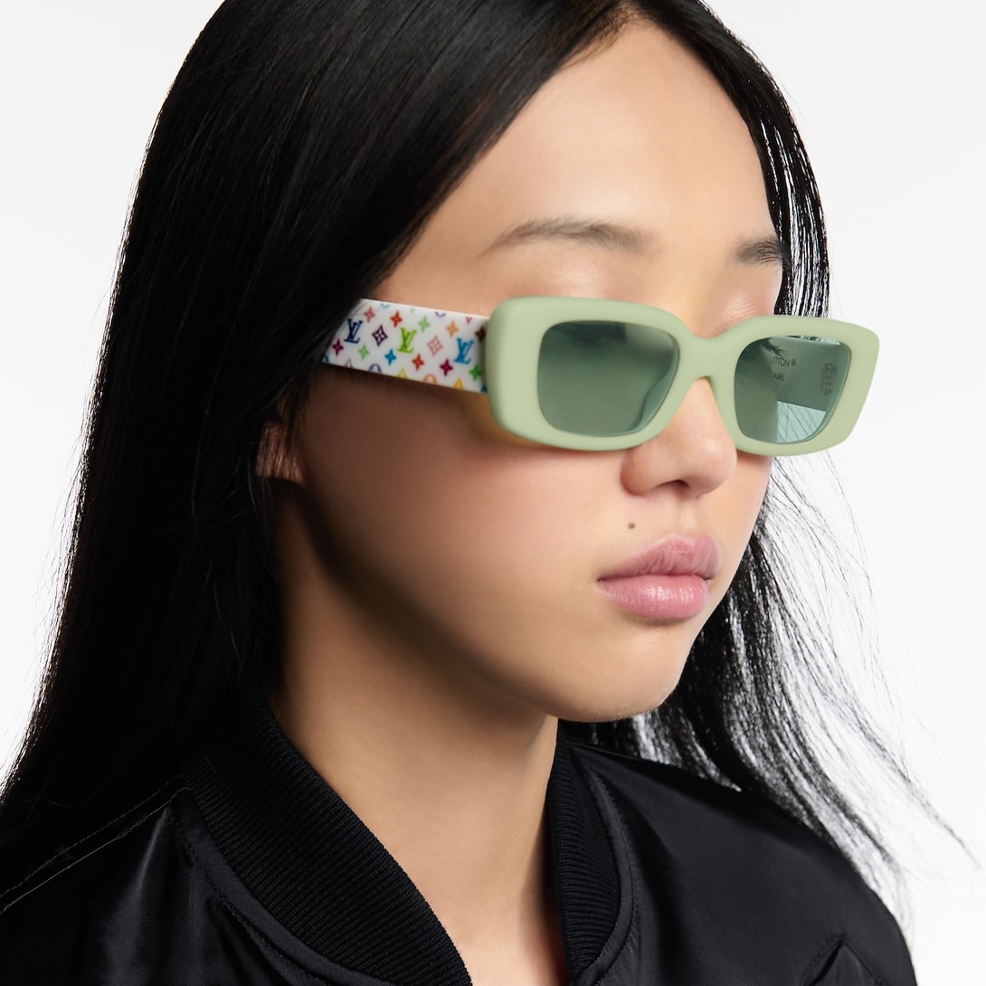 L0vis Vvtt0n LV x TM Multigram Cat Eye Sunglasses Green For Women Z3250W