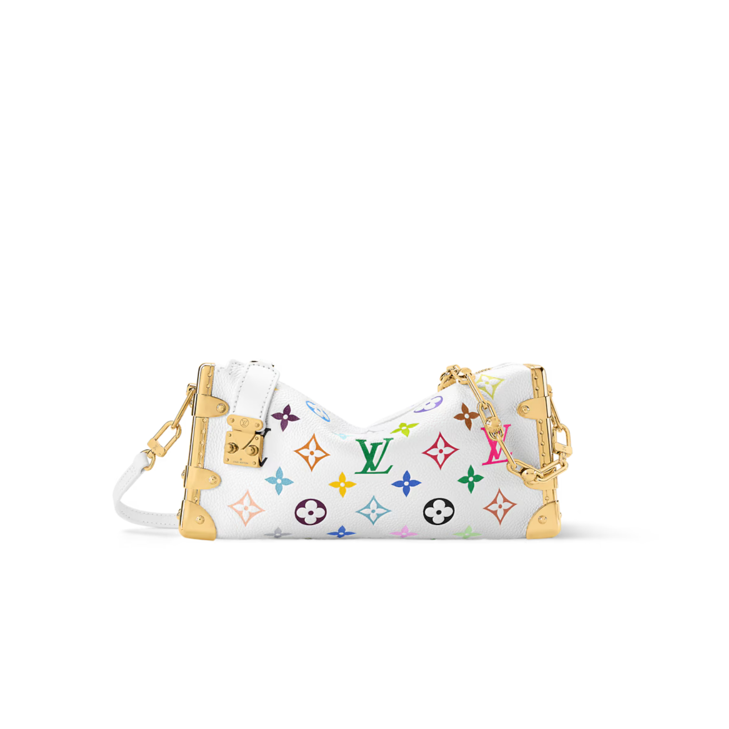 L0vis Vvtt0n LV x TM Slim Trunk Crossbody Bag 9.1in/ 23cm Multicolored Gold Hardware For Women M27737