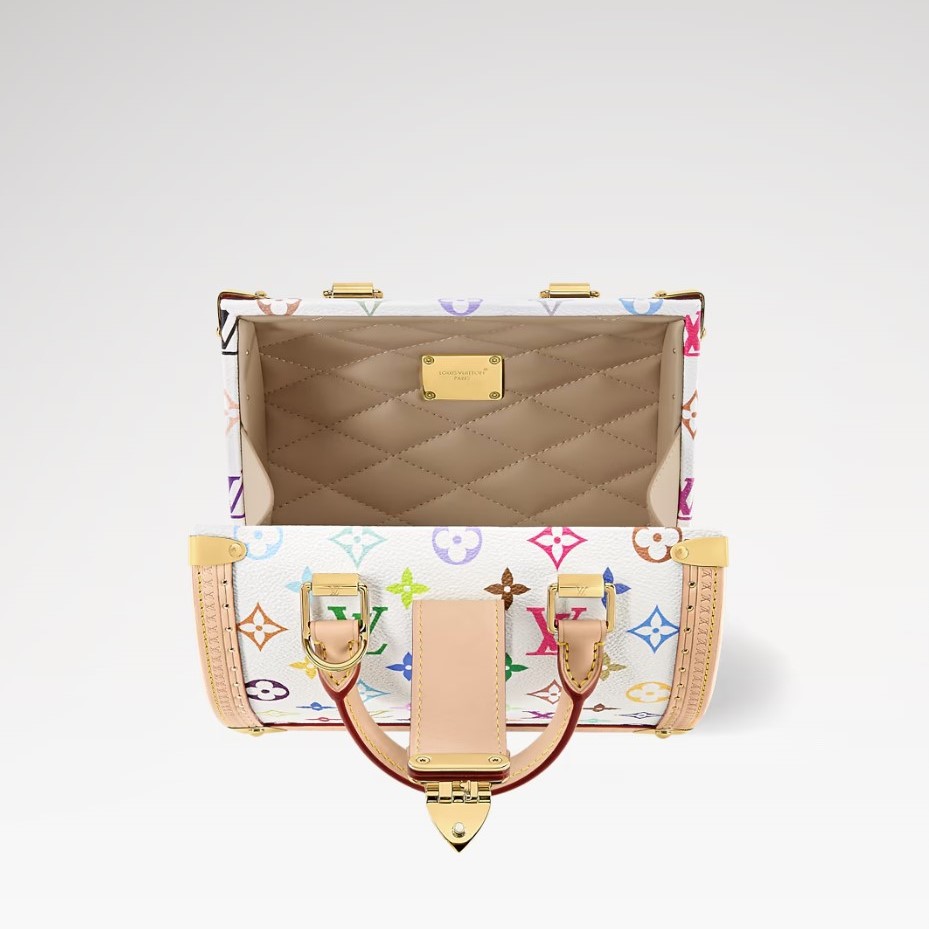 L0vis Vvtt0n LV x TM Speedy Trunk 20 Crossbody 8.3in/ 21cm Multicolored Gold Hardware For Women M27833