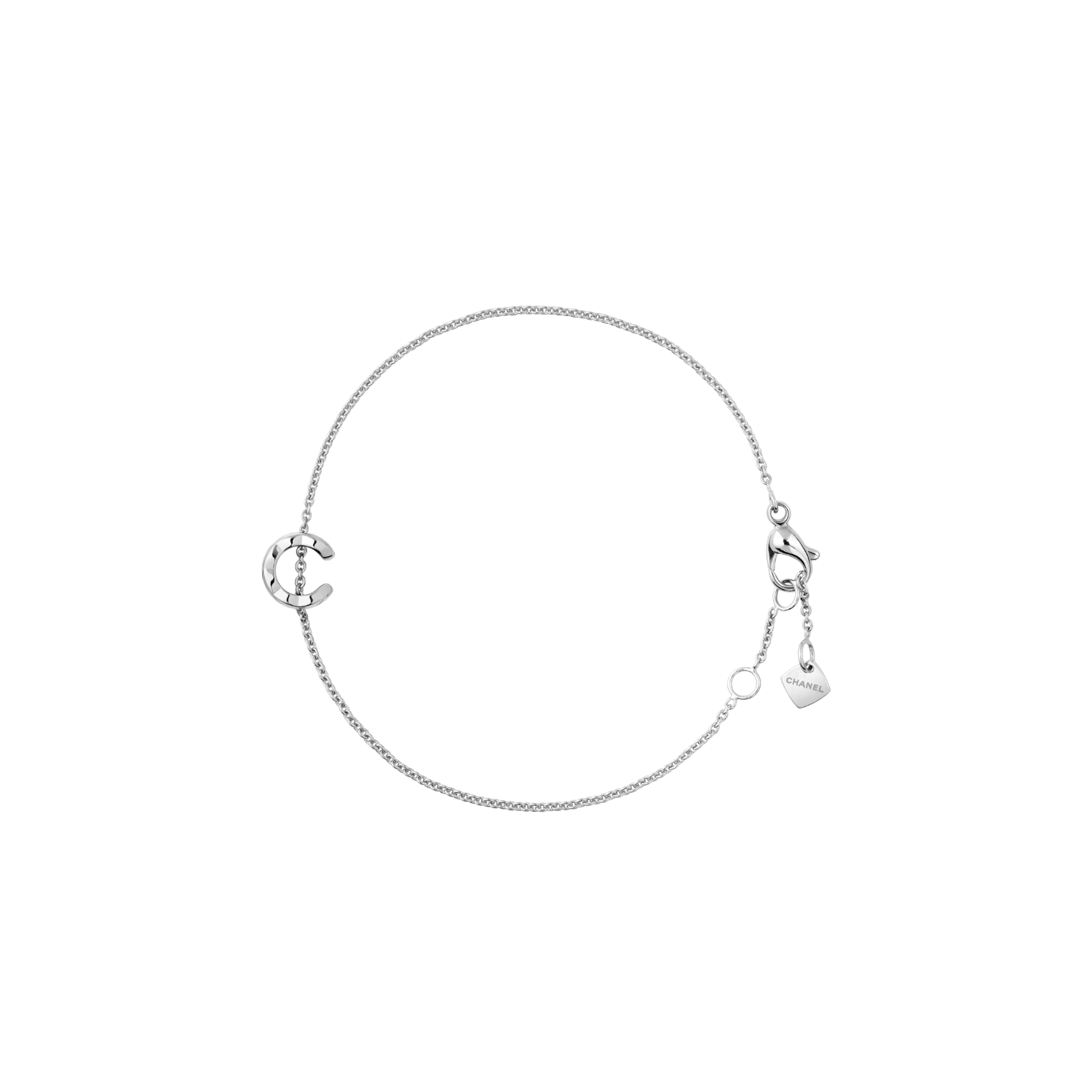 Ch**el Coco Bracelet Silver Hardware For Women J12366