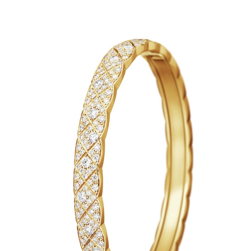 Ch**el Coco Crush Bracelet Gold Hardware For Women J13650