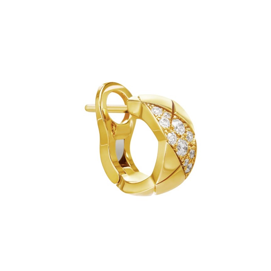 Ch**el Coco Crush Earrings Gold Hardware For Women J13710