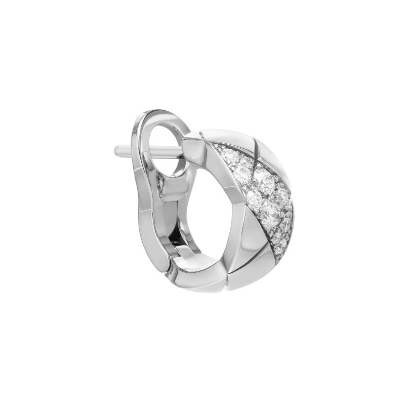 Ch**el Coco Crush Earrings Silver Hardware For Women J13709