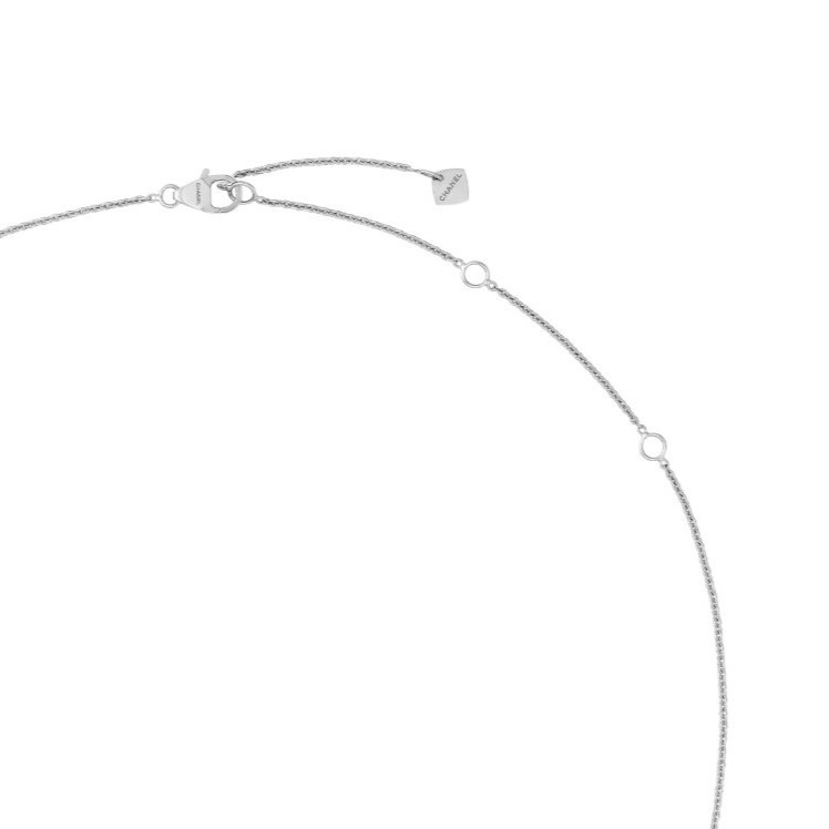 Ch**el Coco Crush Necklace Silver Hardware For Women J13701