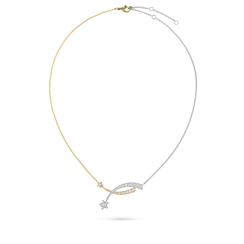 Ch**el Etoile Filante Necklace Silver/ Gold Hardware For Women J11730