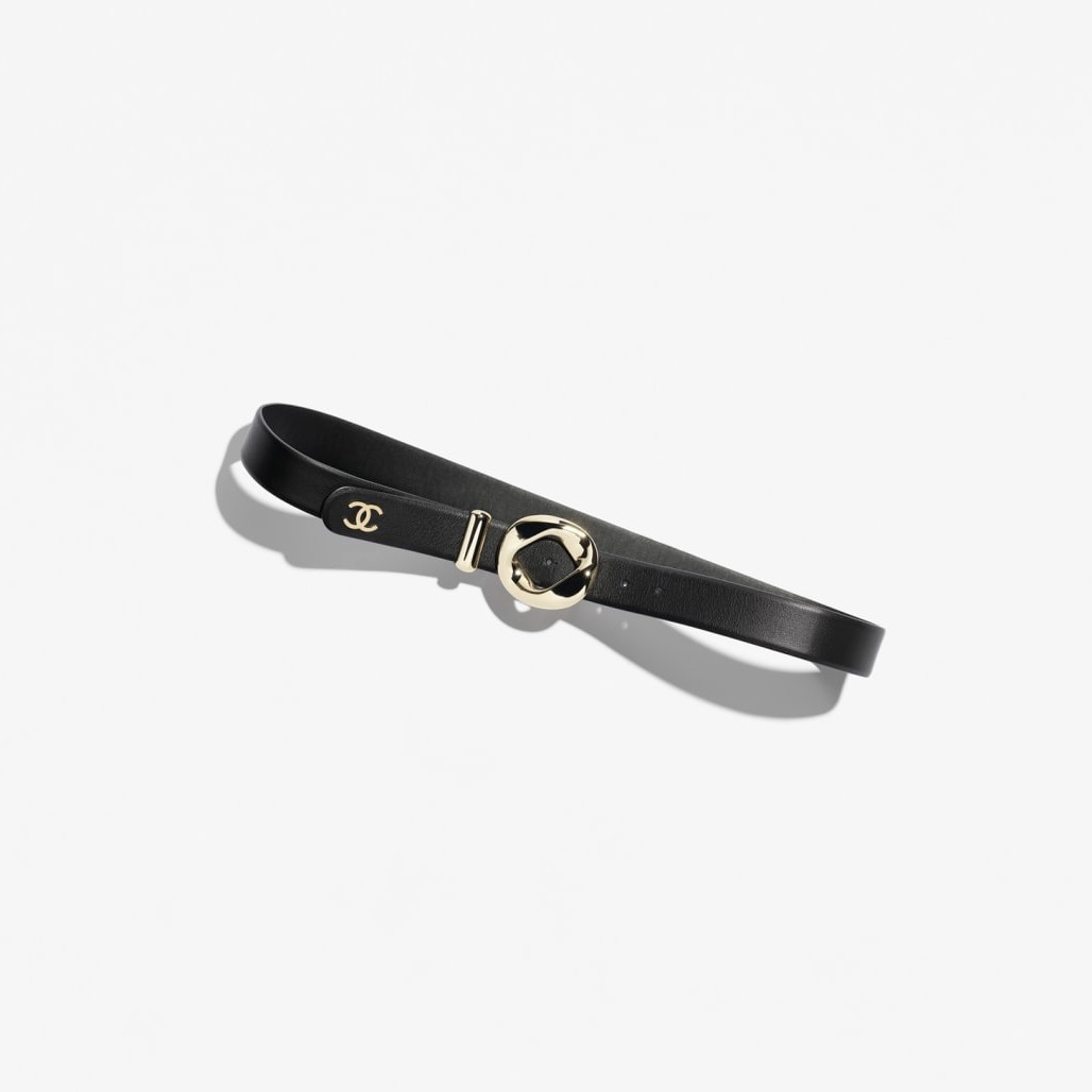 Ch**el Leather Belt Black For Women AAB765-B23546-U7713