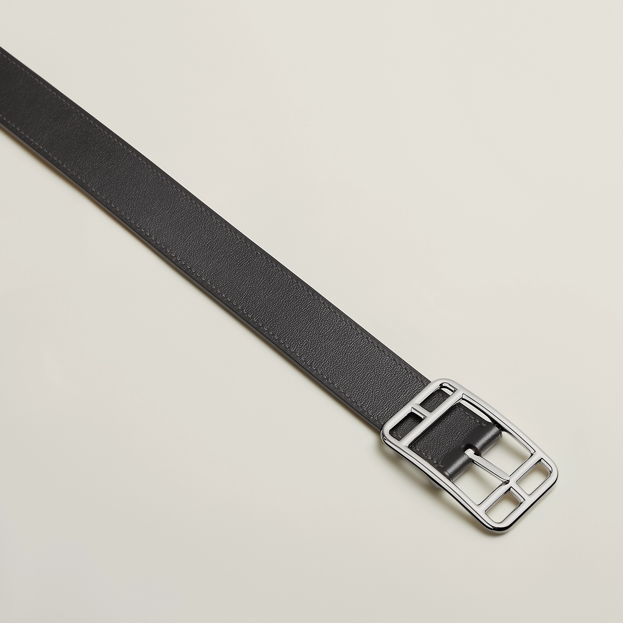 H**me5 Cape Cod 32mm Reversible Belt Graphite/ Craie For Men H079633CKGC085
