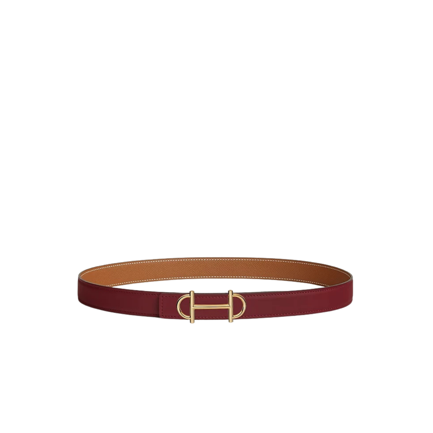 H**me5 Gamma 24mm Reversible Belt Rouge H/ Brown For Women H052150CAYF065