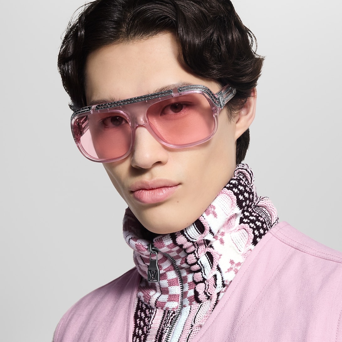 L0vis Vvtt0n 1.0 Millionaires Sunglasses Pink For Men Z3050W