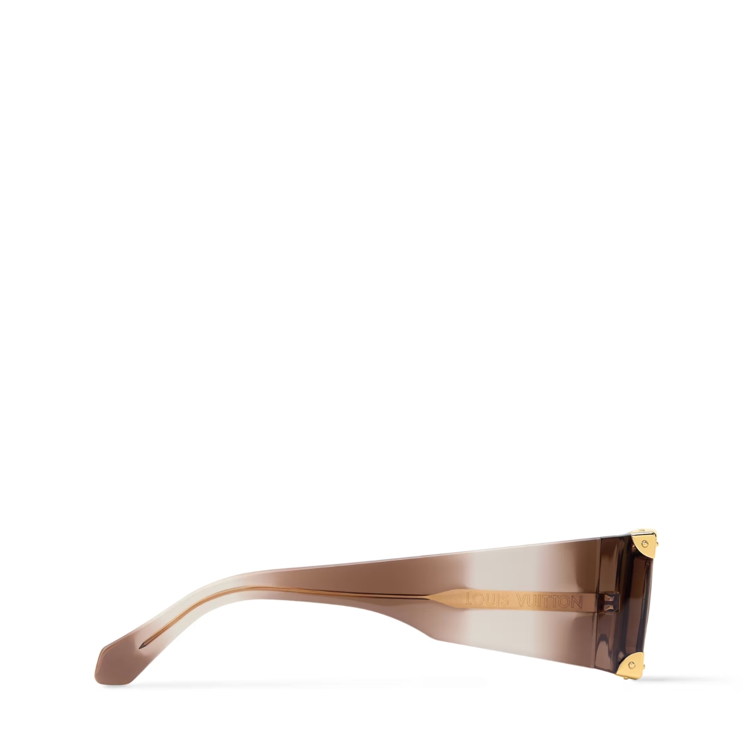 L0vis Vvtt0n Heritage Low Square Sunglasses Brown For Men Z3191U