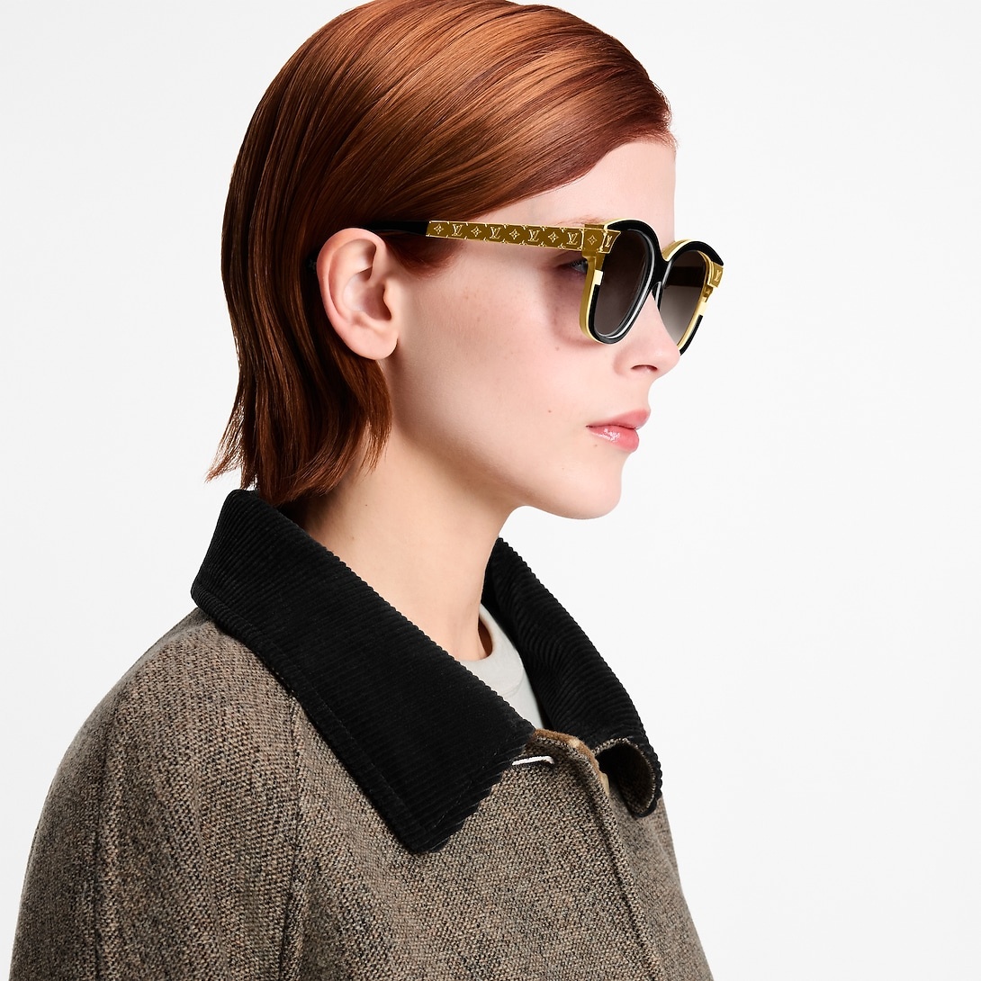 L0vis Vvtt0n LV Petit Soupcon Square Sunglasses Black For Women Z3182W