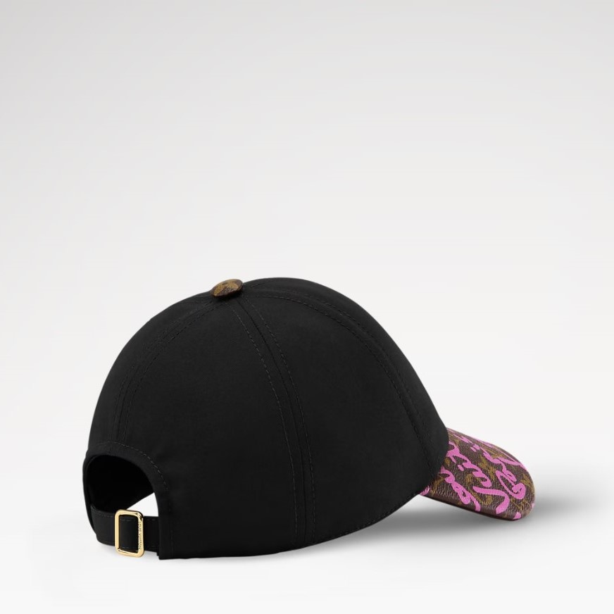 L0vis Vvtt0n LV Script Cap Black/ Pink For Women M5371M