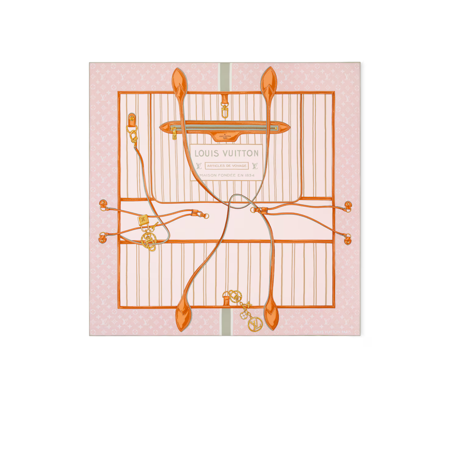 L0vis Vvtt0n My Neverfull Shawl Pink For Women M96537