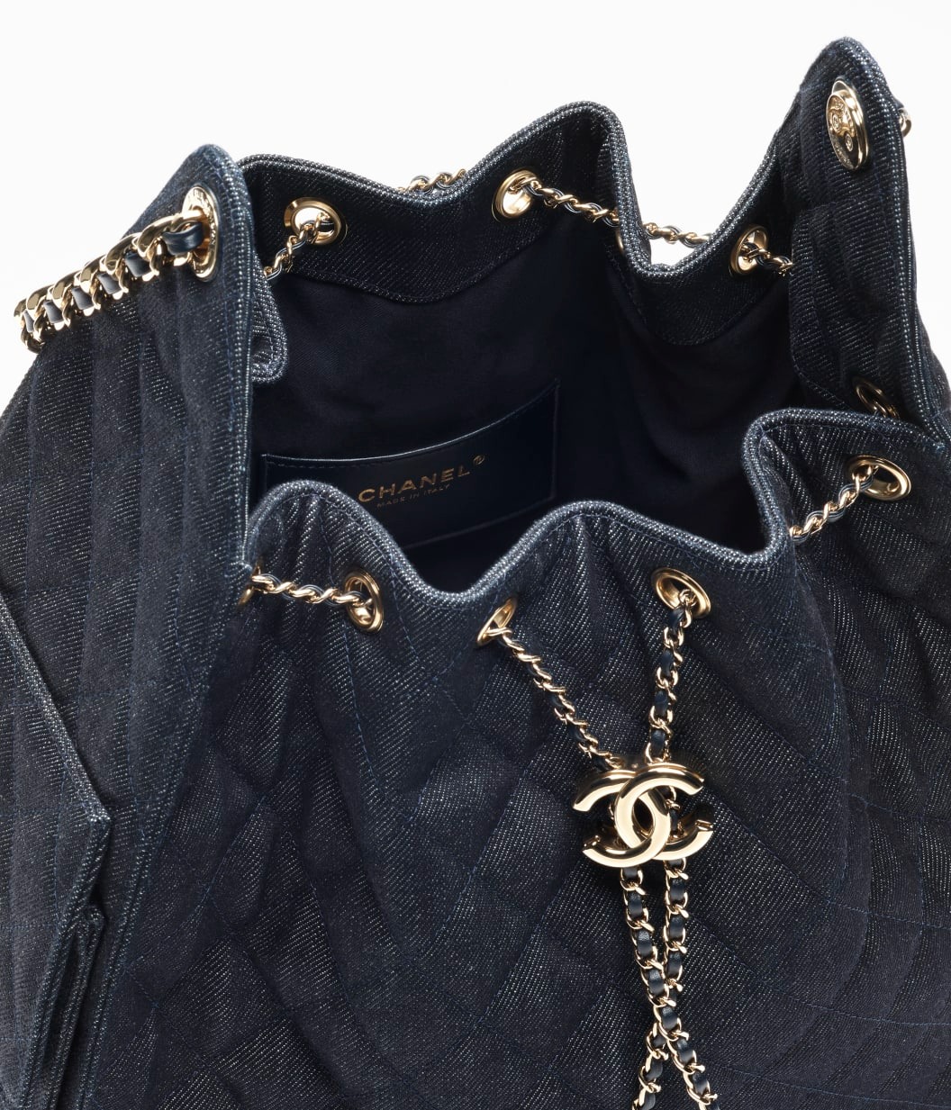 Ch**el 25 Medium Shoulder Bag 11.8in/ 30cm Dark Blue Gold Hardware For Women AS5311-B24037-U9373