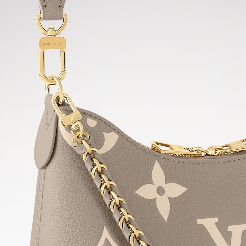 L0vis Vvtt0n Boulogne PM Crossboy Bag 10.2in/ 26cm Dove Gray/ Cream Gold Hardware For Women M13224