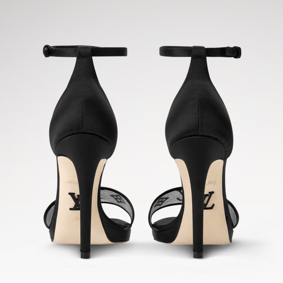 L0vis Vvtt0n Gala Platform Sandals Black For Women 1AJM18