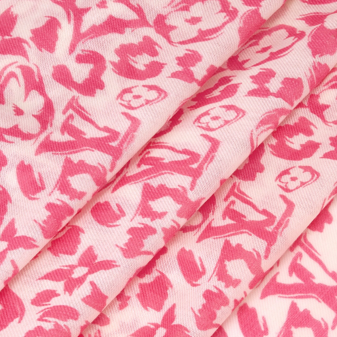 L0vis Vvtt0n LV Safari Stole For Women 72.8in/ 185cm Fuchsia M98154