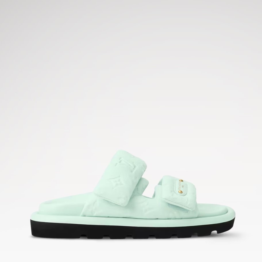 L0vis Vvtt0n Pool Pillow Comfort Mules Green For Women 1AJKZK