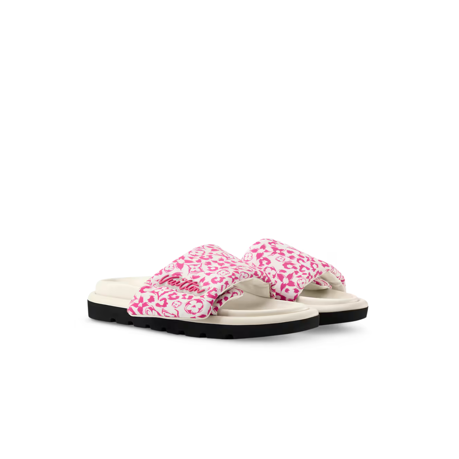 L0vis Vvtt0n Pool Pillow Flat Comfort Mules Pink For Women 1AJN96