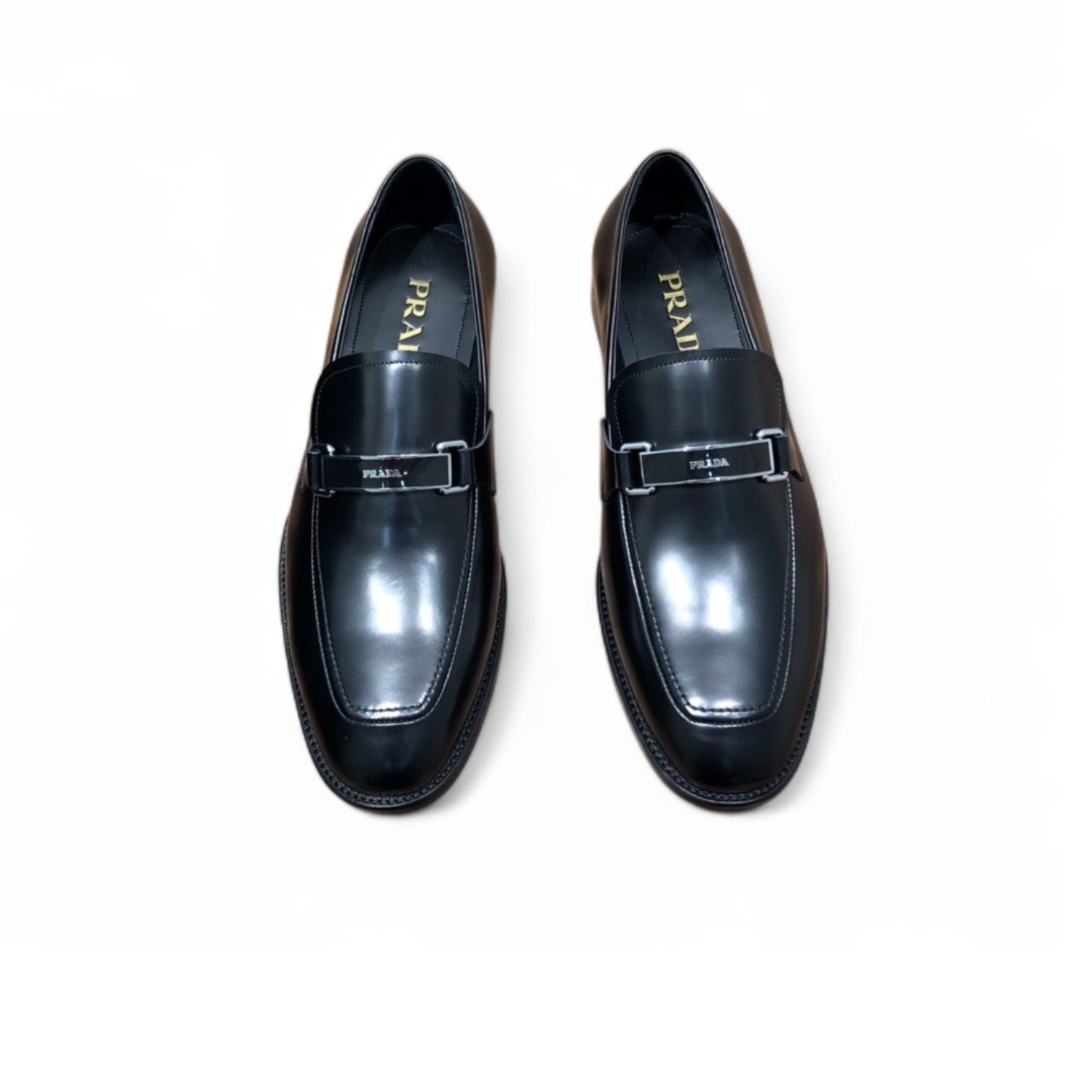 Pra*a Brushed Loafers Black For Men 1in/25mm PRD