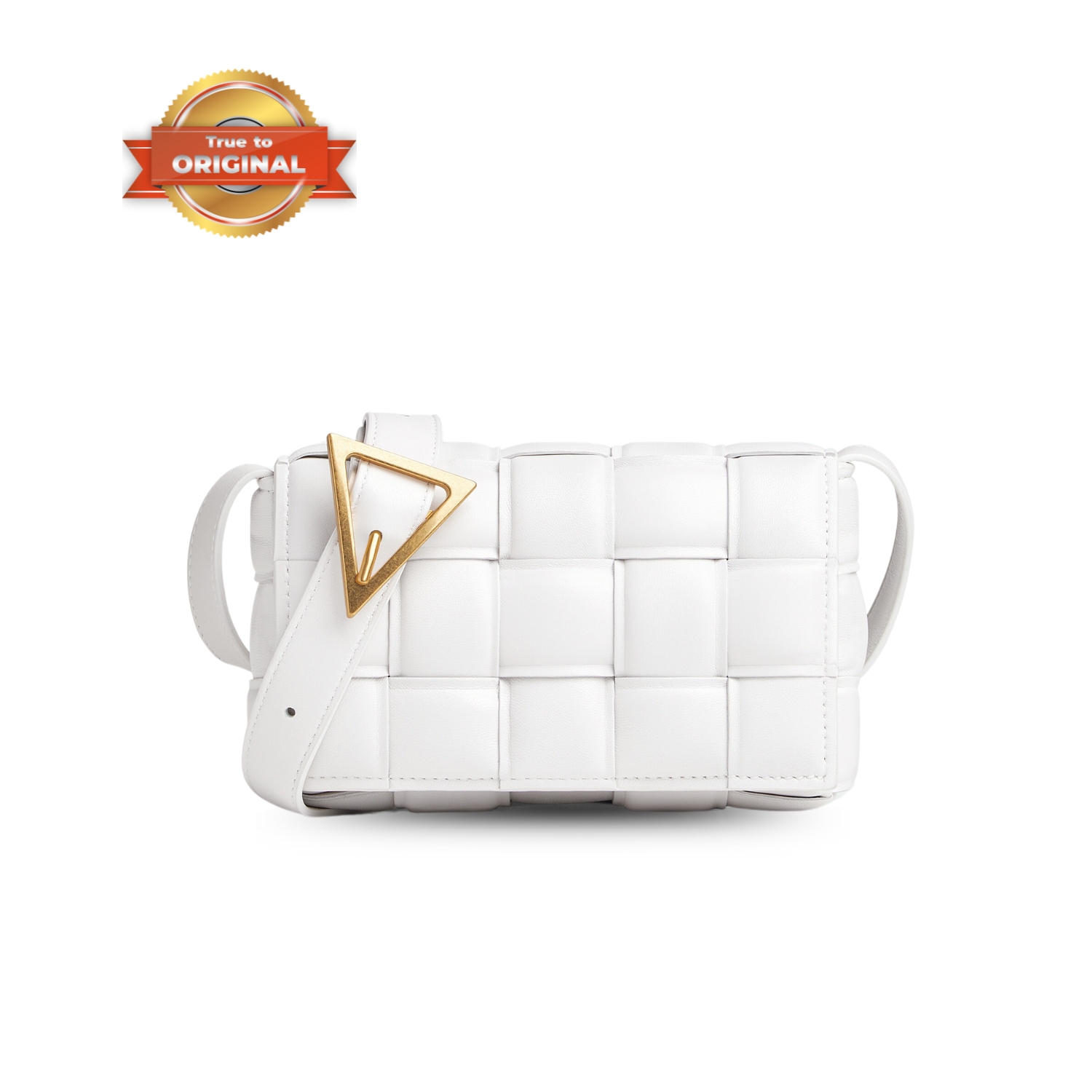 [True-to-ORIGINAL] B0tt*ga Ven*ta Small Padded Cassette White , For Women, Women’s Bags 7.5in/19cm 717506VCQR19009