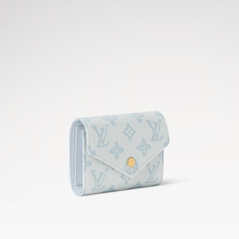 L0vis Vvtt0n Victorine Wallet Monogram Origine Bleu Courrier For Women 4.7in/12cm M27682