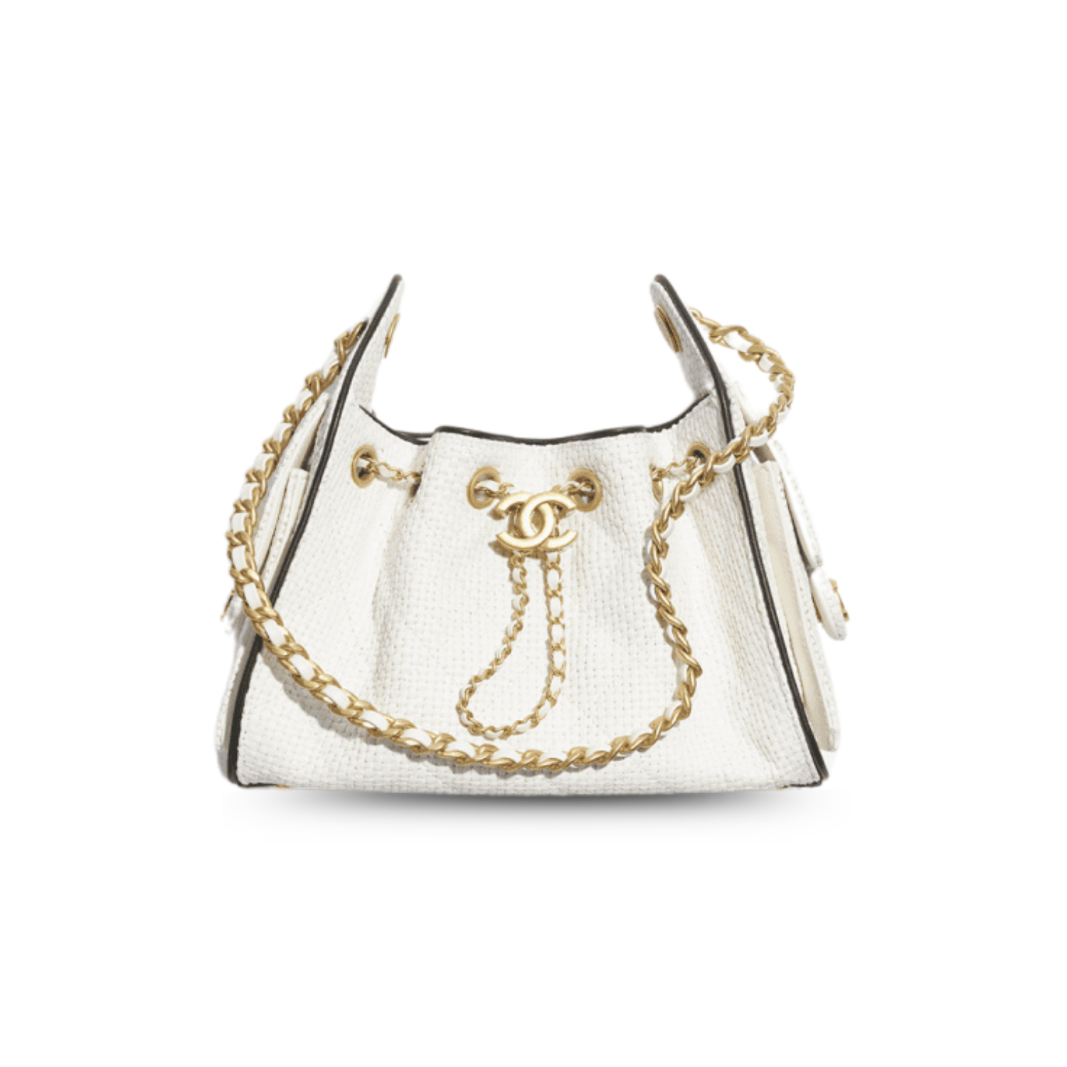 Ch**el 25 Mini Handbag 8.7in/ 22cm White Gold Hardware For Women AS5631-B23519-U7616