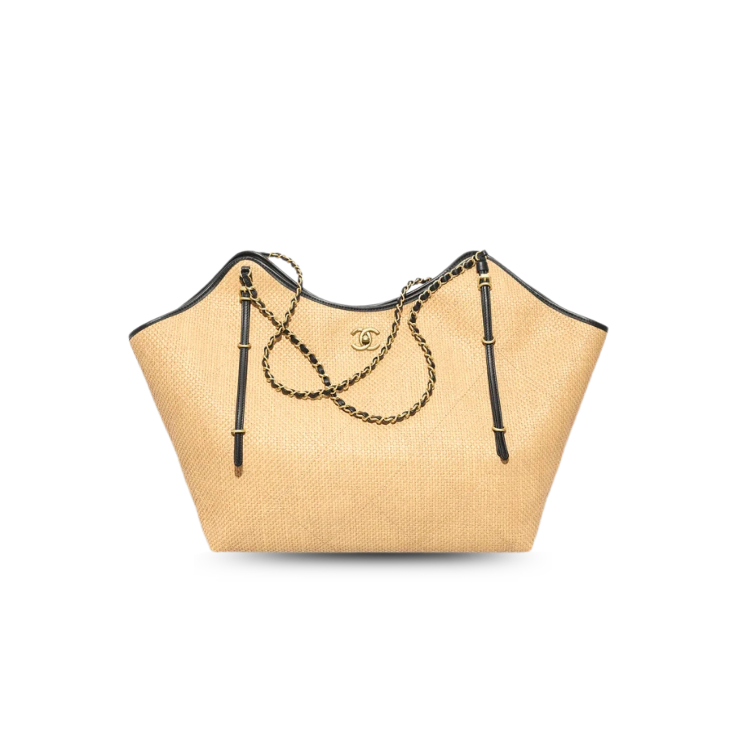 Ch**el Shopping Maxi Tote Bag 23.2in/ 59cm Dark Beige Gold Hardware For Women AS5463-B22594-U5558