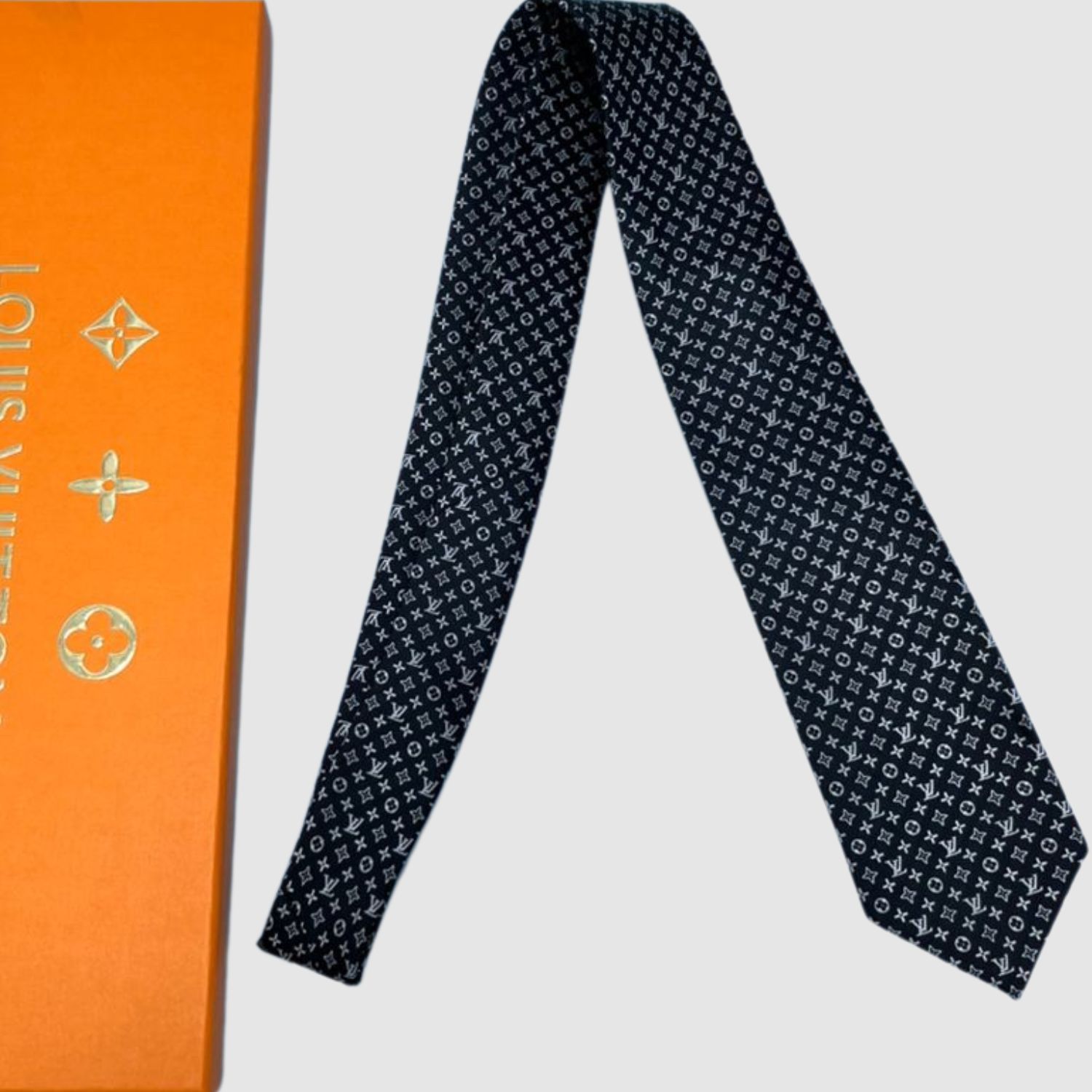 L0vis Vvtt0n Monogram Classic Tie Black LV Men Tie