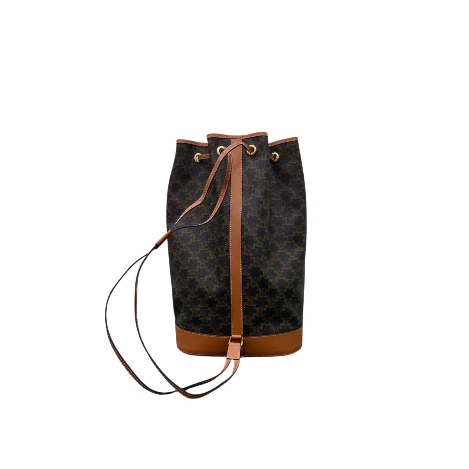 Ce1i*e Bucket In Trimophe Canvas Brown For Women‎ 9in/23cm