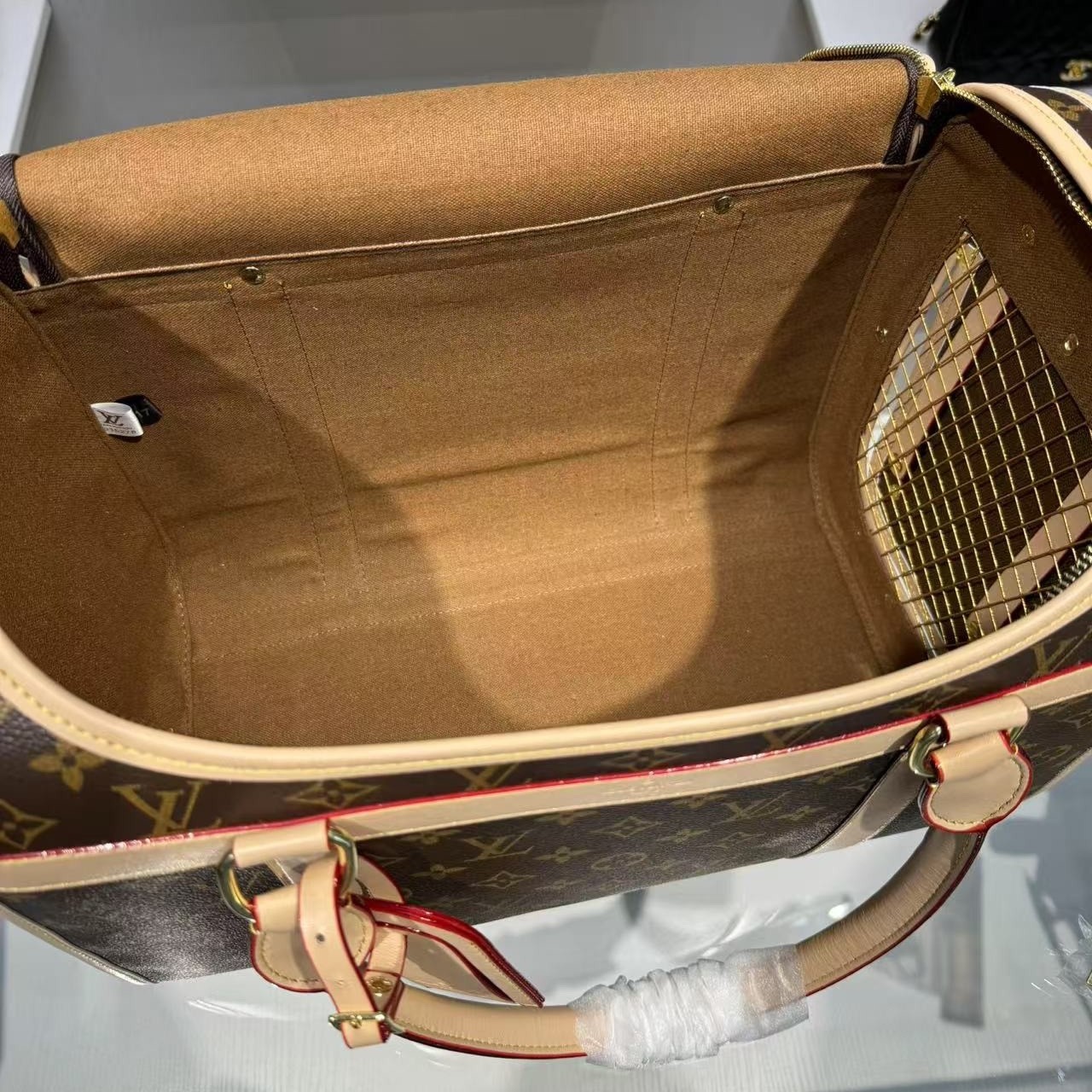 L0vis Vvtt0n Dog Carrier 40 Bag Brown 17,3in/44cm M45662