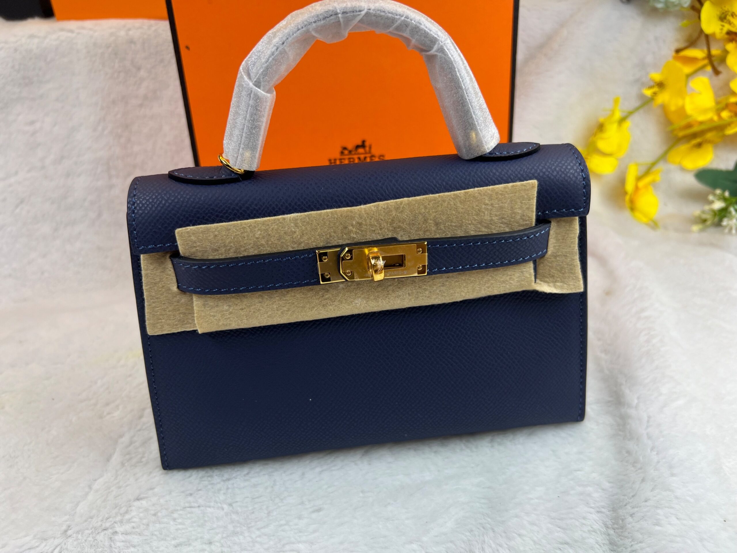 H**me5 Kelly 19 Blue France Epsom Bag For Women, Women’s Handbags, Shoulder Bags 7.5in/19cm