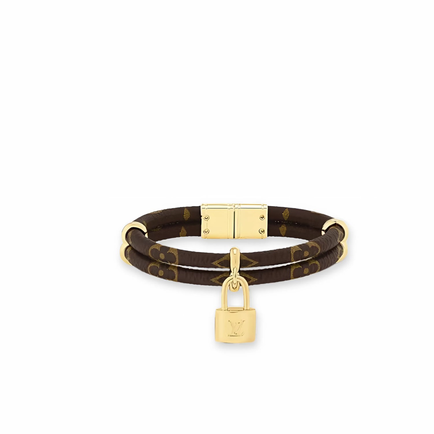L0vis Vvtt0n Double Bracelet Brown For Women