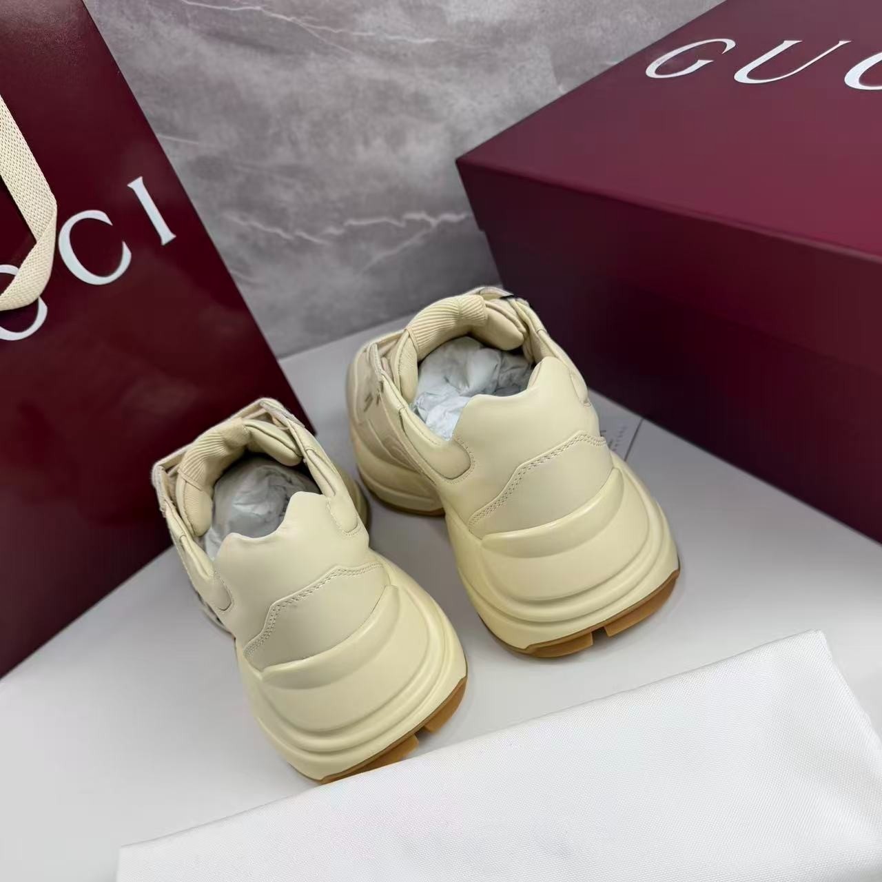 Gvc*1 x Disney Women’s Rhyton Sneaker With Mickey Mouse Beige For Women 602049 DRW00 9522
