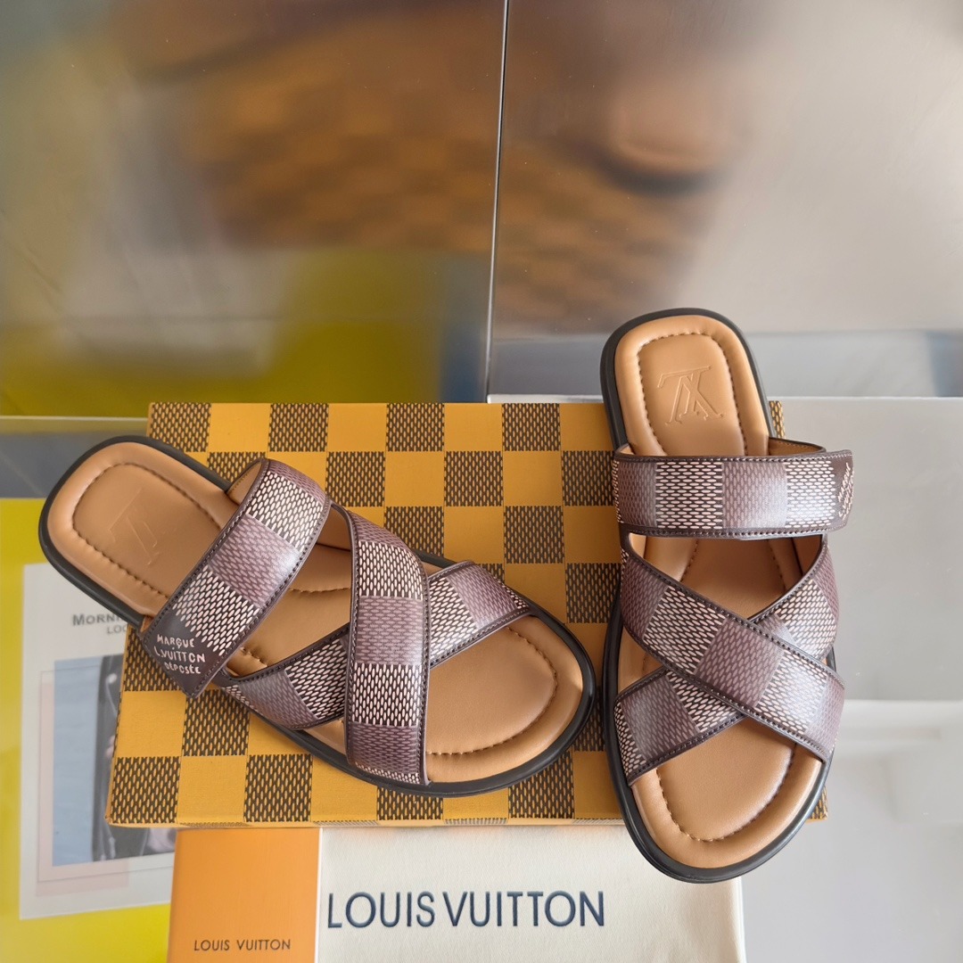 L0vis Vvtt0n LV Venice Mule Ebene For Men 1ACRJH