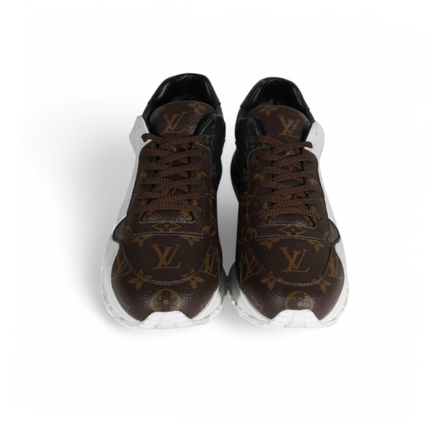 L0vis Vvtt0n Run Away Sneaker Monogram Canvas Black/White/Brown For Men LV
