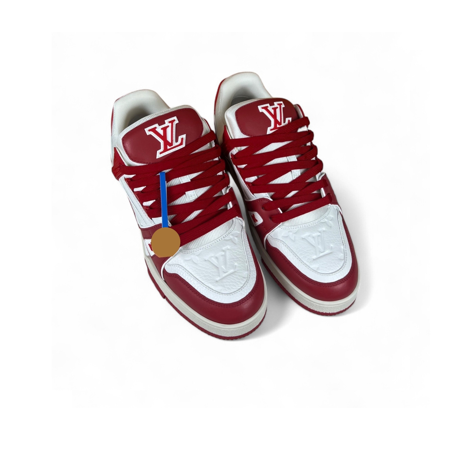 L0vis Vvtt0n Trainer Sneaker Rubber Monogram Red For Men LV