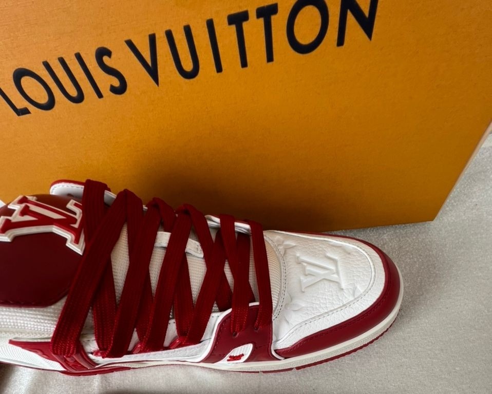 L0vis Vvtt0n Trainer Sneaker Rubber Monogram Red For Men LV