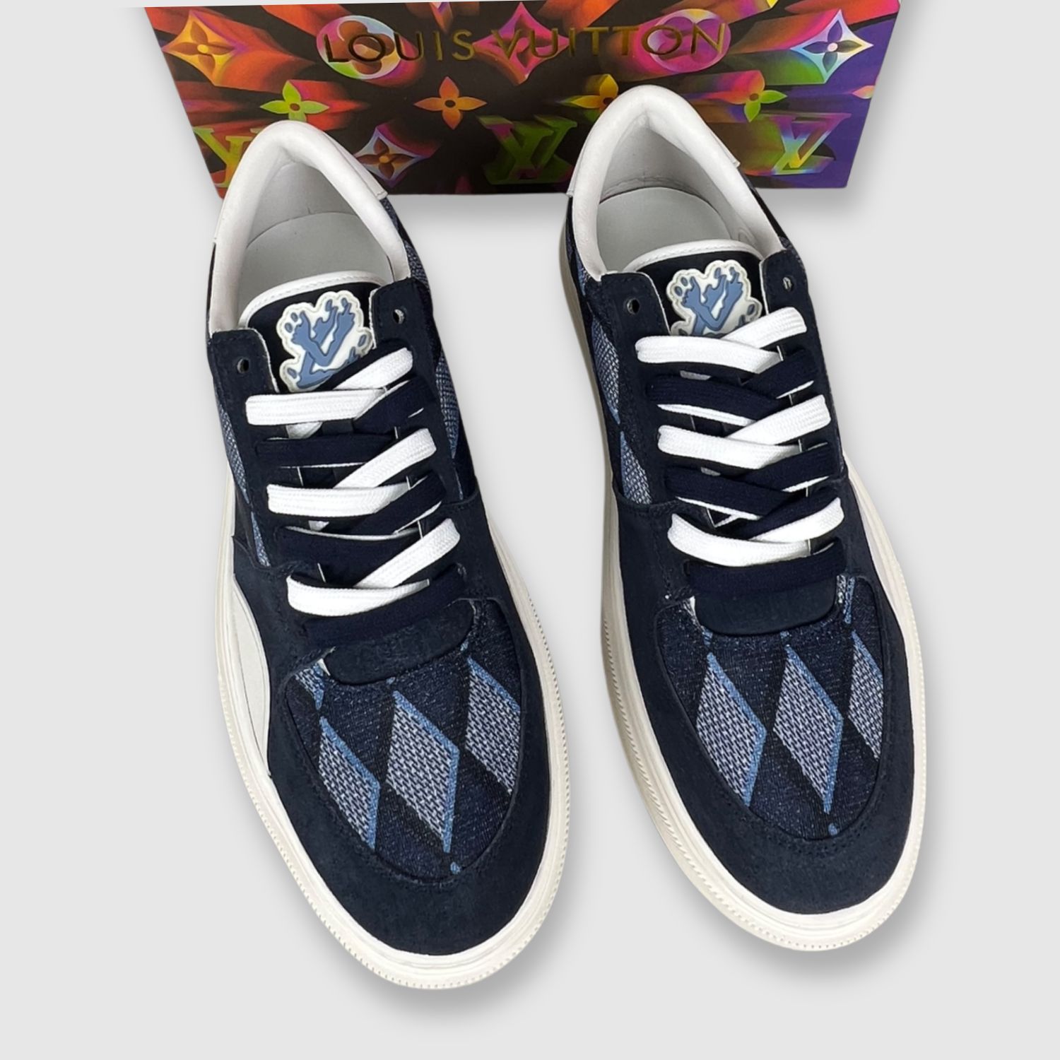 L0vis Vvtt0n LV Ollie Richelieu Trainers Blue For Men LV 1AAHRJ