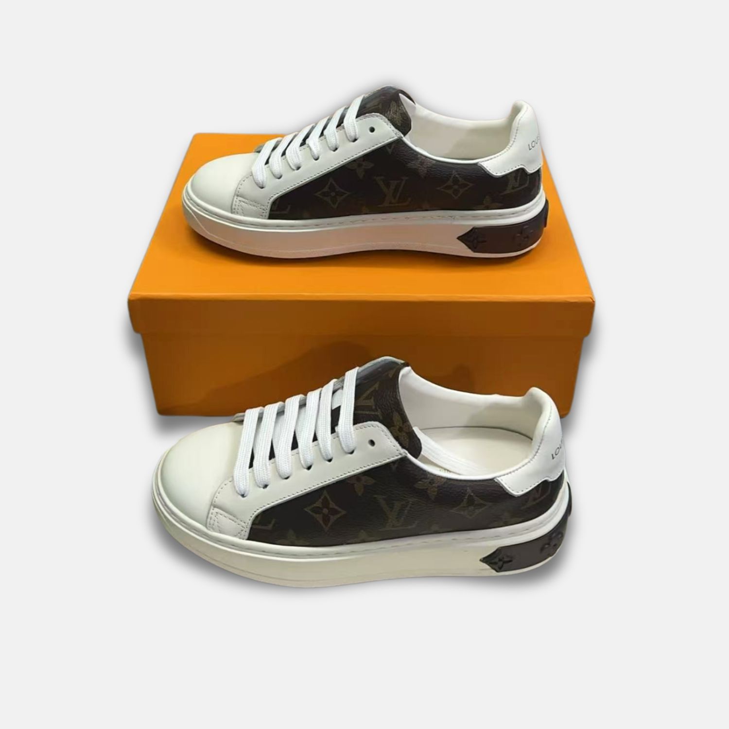 L0vis Vvtt0n Time Out Sneaker White/Brown For Women LV