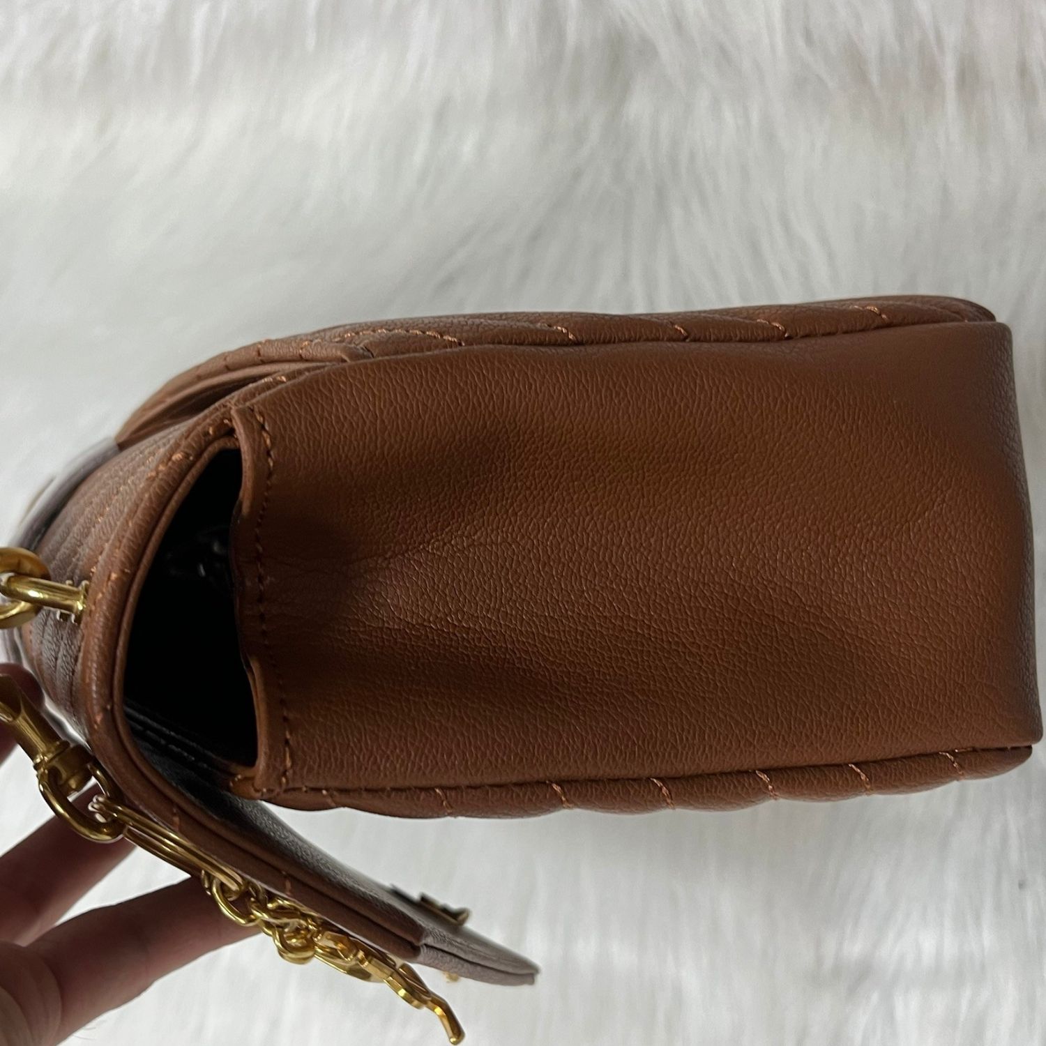Sa1nt Lau*nt College Medium Chain Bag Brown For Women‎ 9.4in/24cm 6002791U8077715