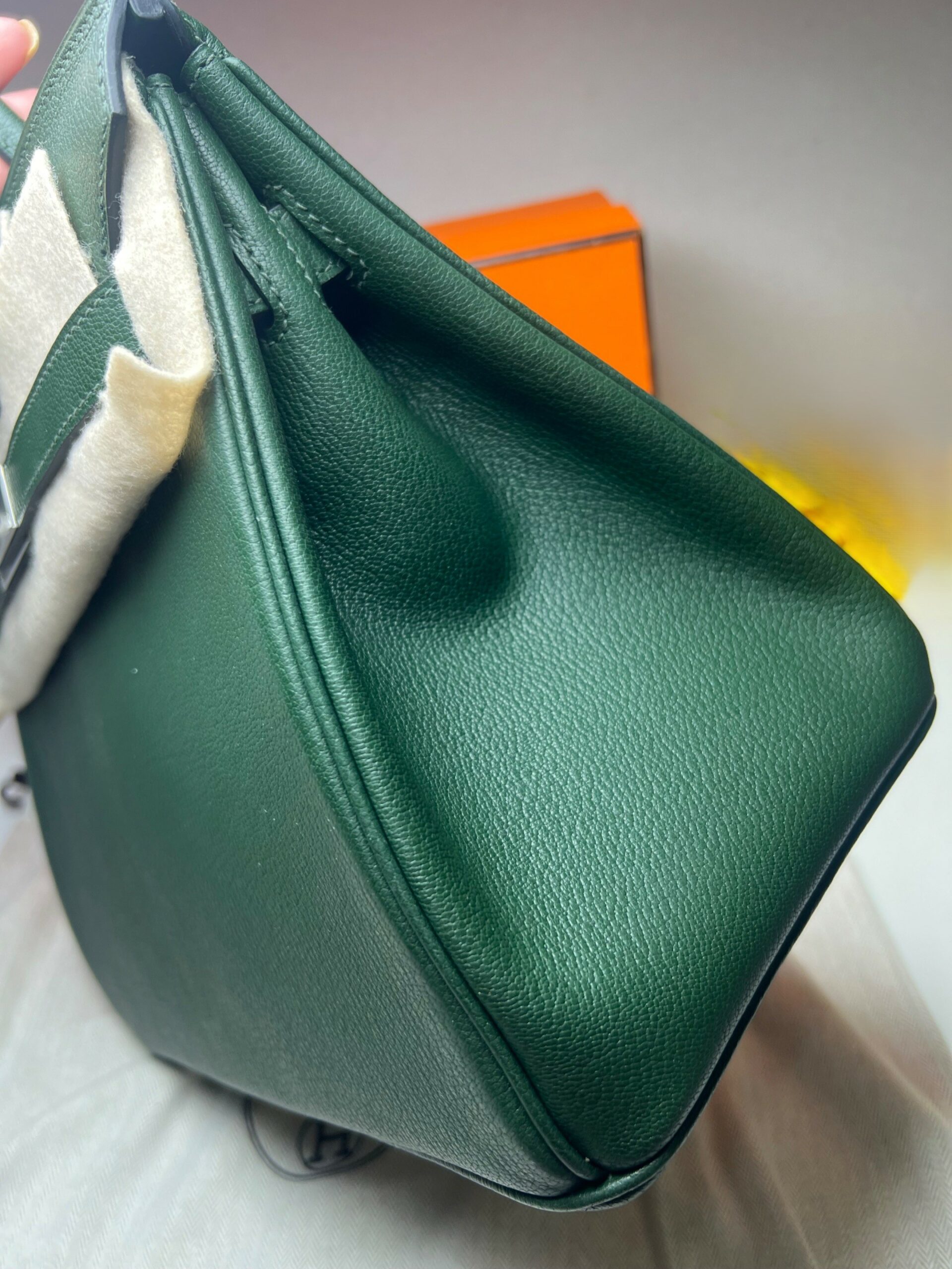 H**me5 Birkin 30 Togo Dark Green For Women Silver Toned Hardware 11.8in/30cm