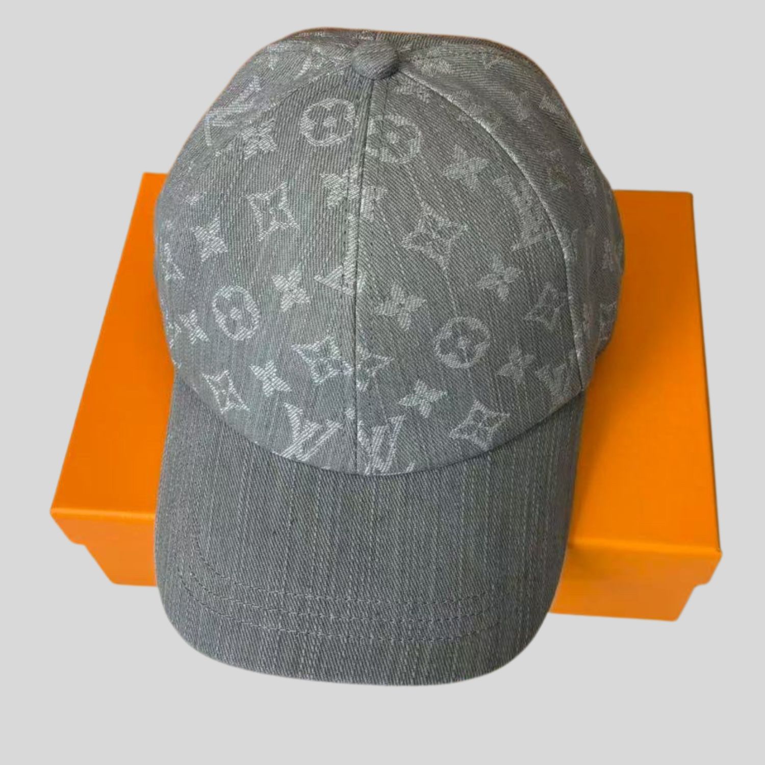 L0vis Vvtt0n Denim Cap Grey For Women M7943M