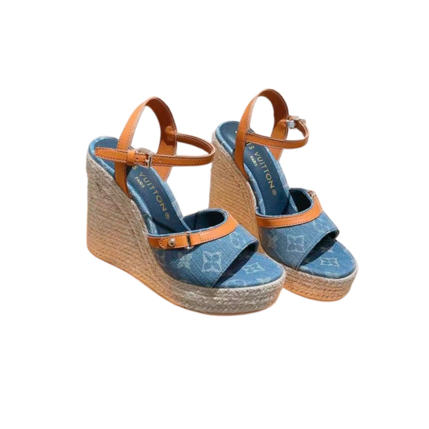 L0vis Vvtt0n Helios Wedge Sandal Blue For Women 1ACIZV