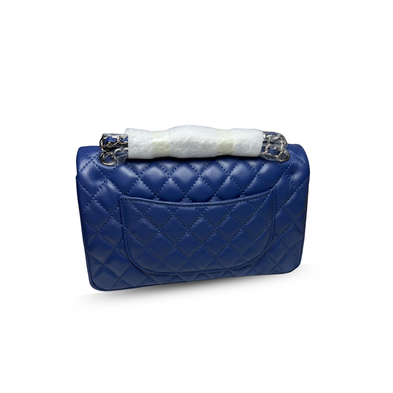 Ch**el Classic Handbag Navy Blue For Women, Women’s Bags, Shoulder And Crossbody Bags 10.2in/26cm A01112