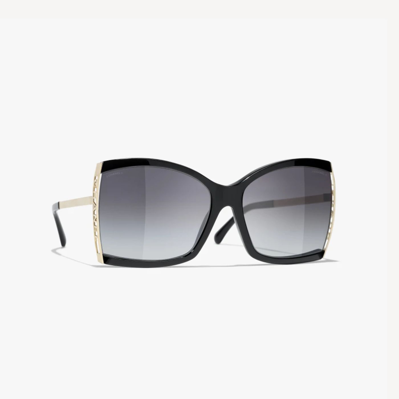 Ch**el Square Sunglasses Black For Women A71545 X06081 S2216