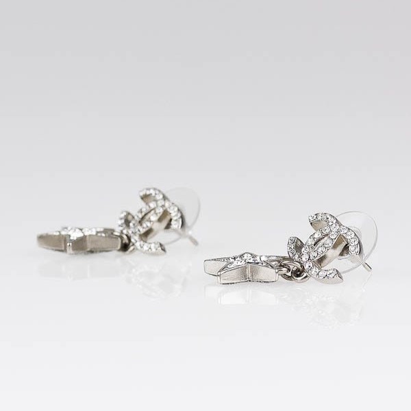 Ch**el CC Star Earrings Silver For Women