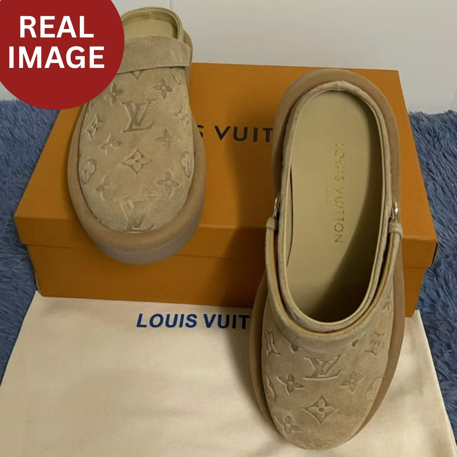 L0vis Vvtt0n Aspen Platform Clog Beige For Women