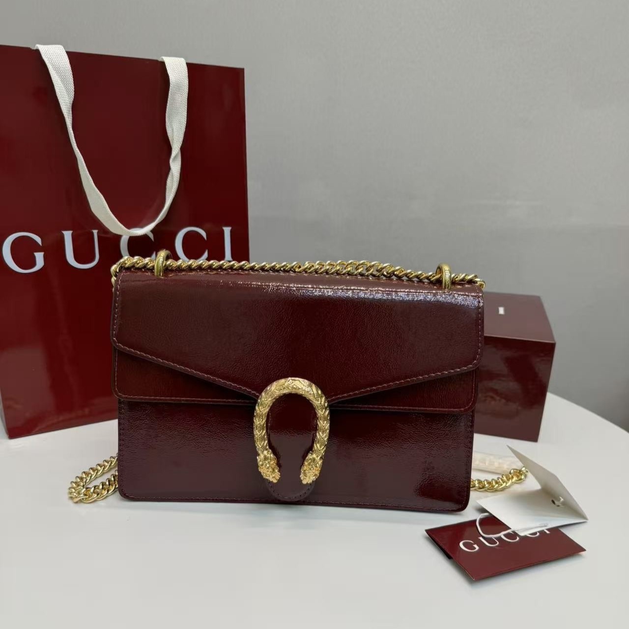 Gvc*1 Dionysus Shoulder Bag Wine Red For Women, Women’s Bags 11in/28cm GG 400249 CAOGX 8990